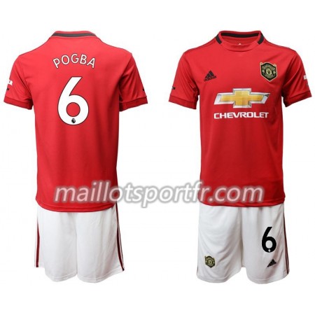 Maillot de Foot Manchester United Pogba 6 Enfant Domicile 2019/20
